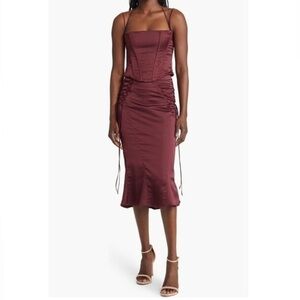 House of CB Satin Skirt